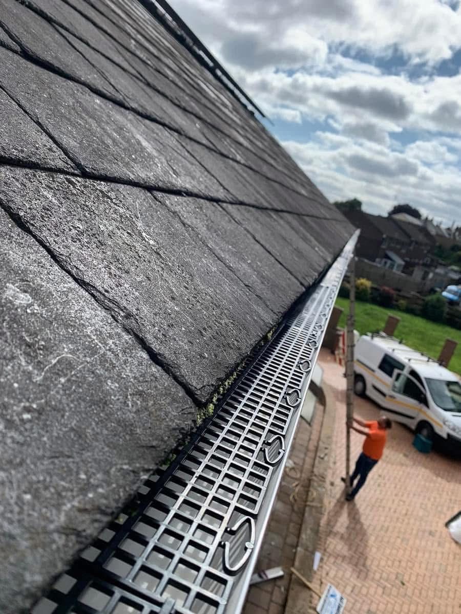 Gutter installation project in Charlestown