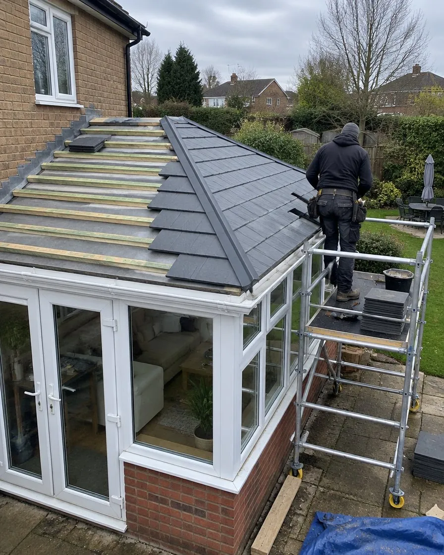 Conservatory roof replacement in Charlestown